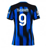 Billiga Inter Milan Marcus Thuram #9 Hemma fotbollskläder Dam 2023-24 Kortärmad